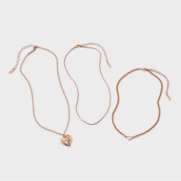 New Sugarfix by Baublebar Layered Pendant Heart Necklace - Picture 3 of 4